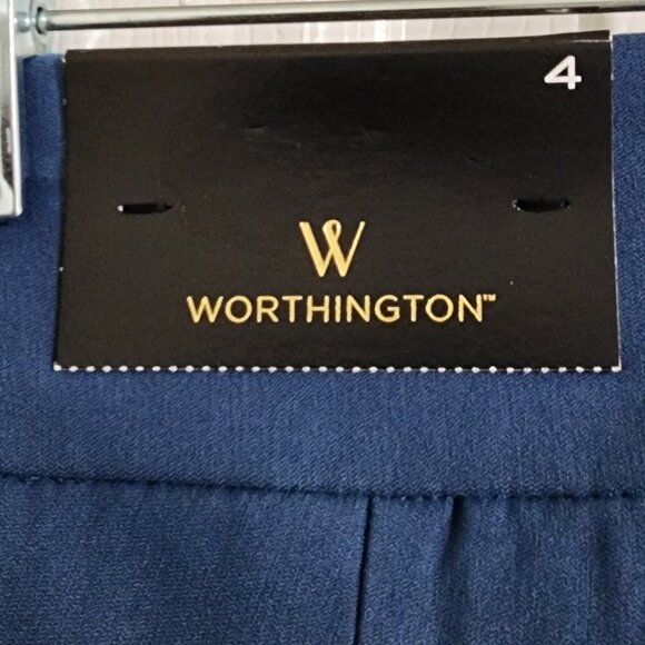 Worthington Blue Slacks Size 4 NWT - Picture 4 of 4